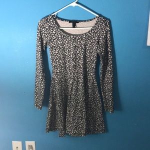 Flower long sleeve summer dress